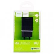 Сетевое зарядное устройство HOCO C42A 2.4A USB (черное) — 3