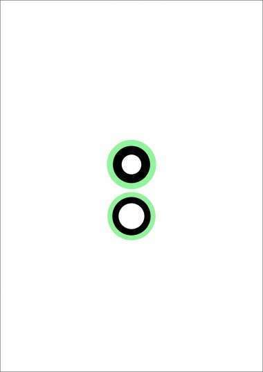 Стекло камеры для Apple iPhone 11 (зеленое) — 1