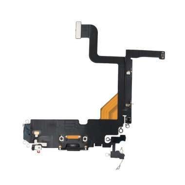Шлейф для Apple iPhone 13 Pro на разъем зарядки/микрофон (черный) Премиум &mdash; 2