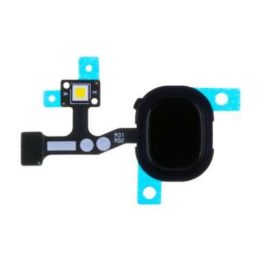 Шлейф для Samsung Galaxy M31 (M315F) + сканер отпечатка пальца (черный) — 1