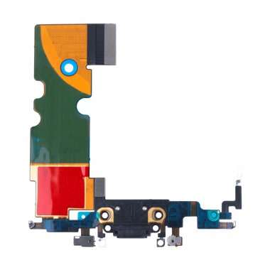 Шлейф для Apple iPhone SE 2022 плата на разъем зарядки/микрофон (черный) Премиум &mdash; 2