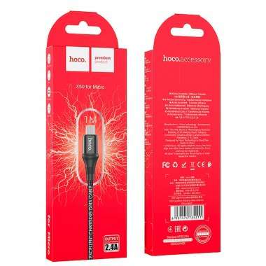 Кабель Hoco X50 Excellent (USB - micro USB) (черный) — 2