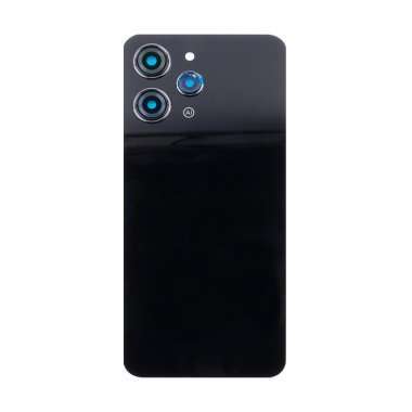 Задняя крышка для Xiaomi Redmi 12 4G (черная) премиум — 2