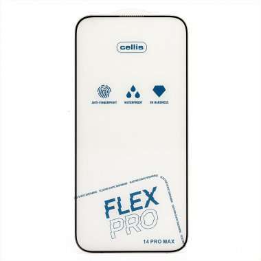 Защитное стекло Cellis для Apple iPhone 14 Pro Max (черное)