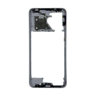 Средняя часть для Xiaomi Redmi 12 4G (серебристая) &mdash; 1